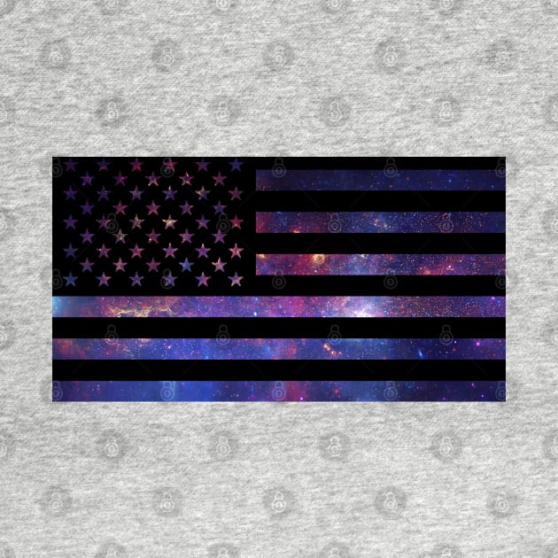 American Flag - Galaxy by  The best hard hat stickers 